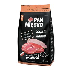 Karma dla psa Pan Mięsko Cielęcina z Indykiem 9kg