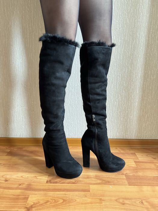 Зимові замшеві сапоги потфорди 37р