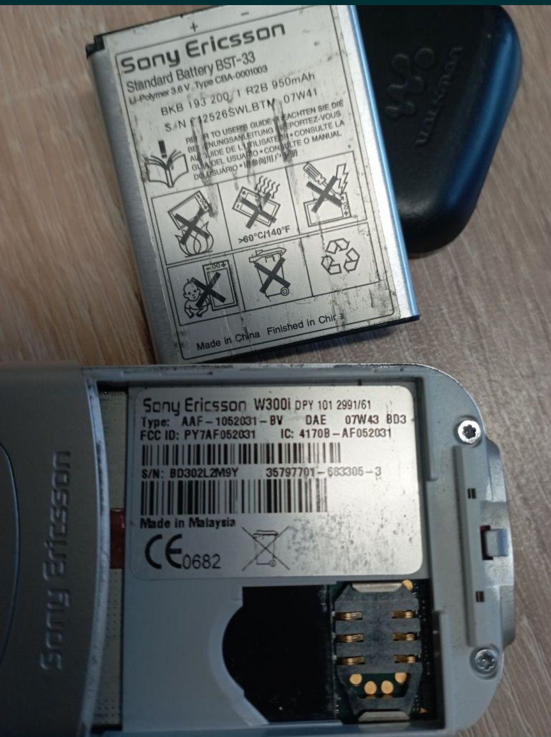 Telefon Samsung i Sony Ericsson zestaw dwóch