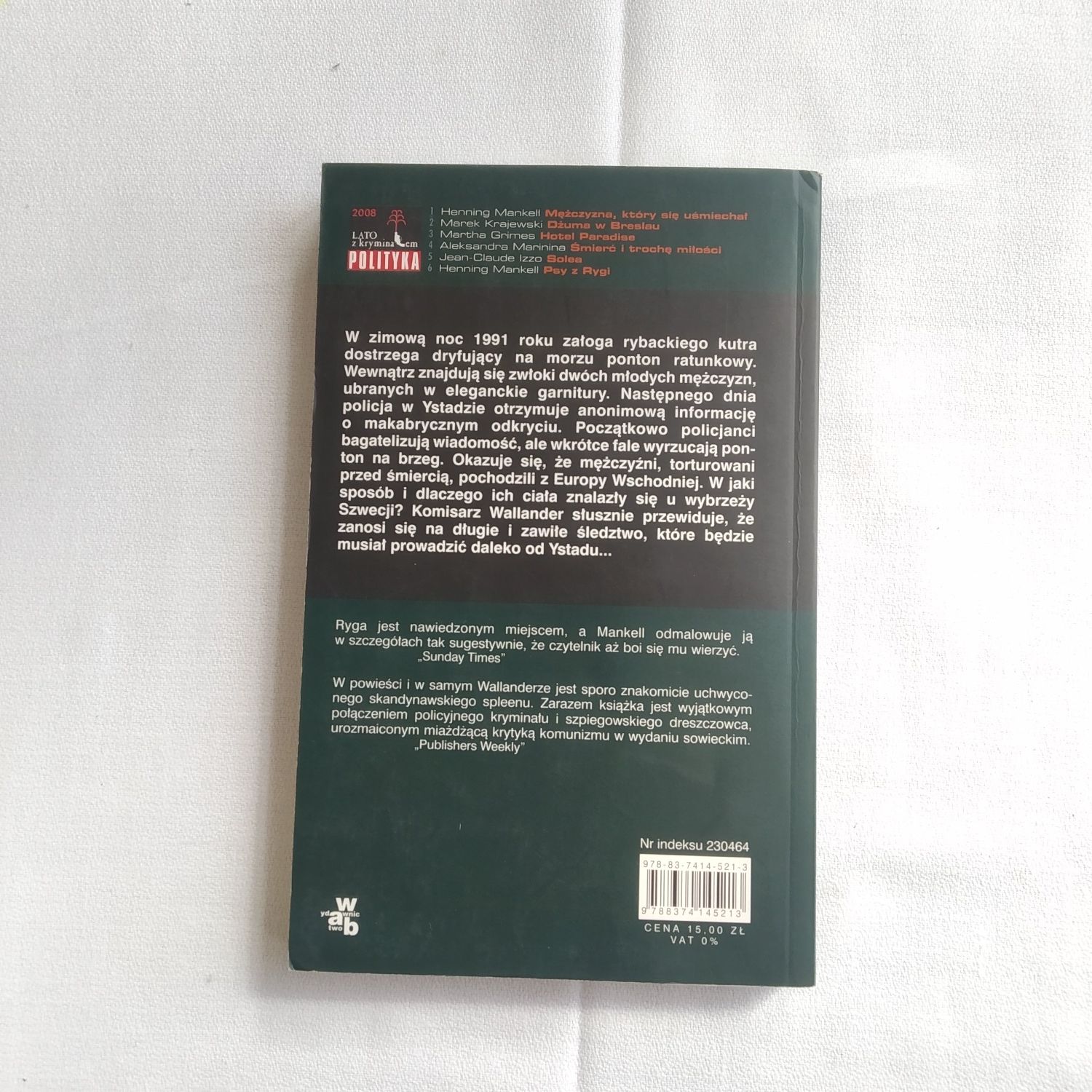 Psy z Rygi Henning Mankell