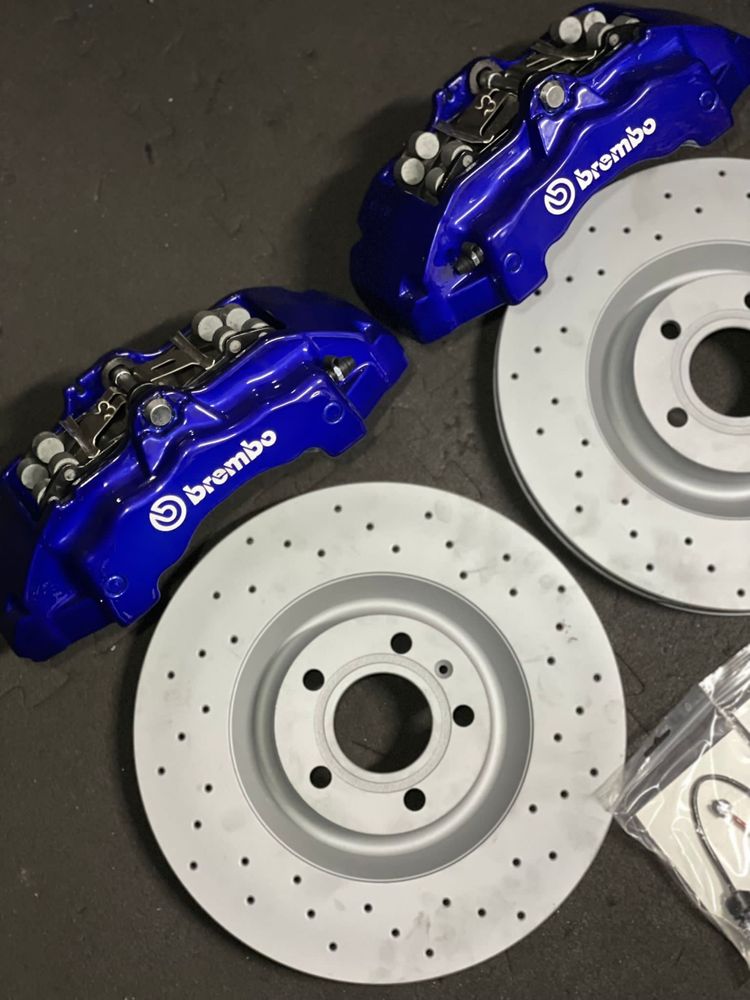 Kit de travagem Brembo 18z 6 pistoes + discos 350mm