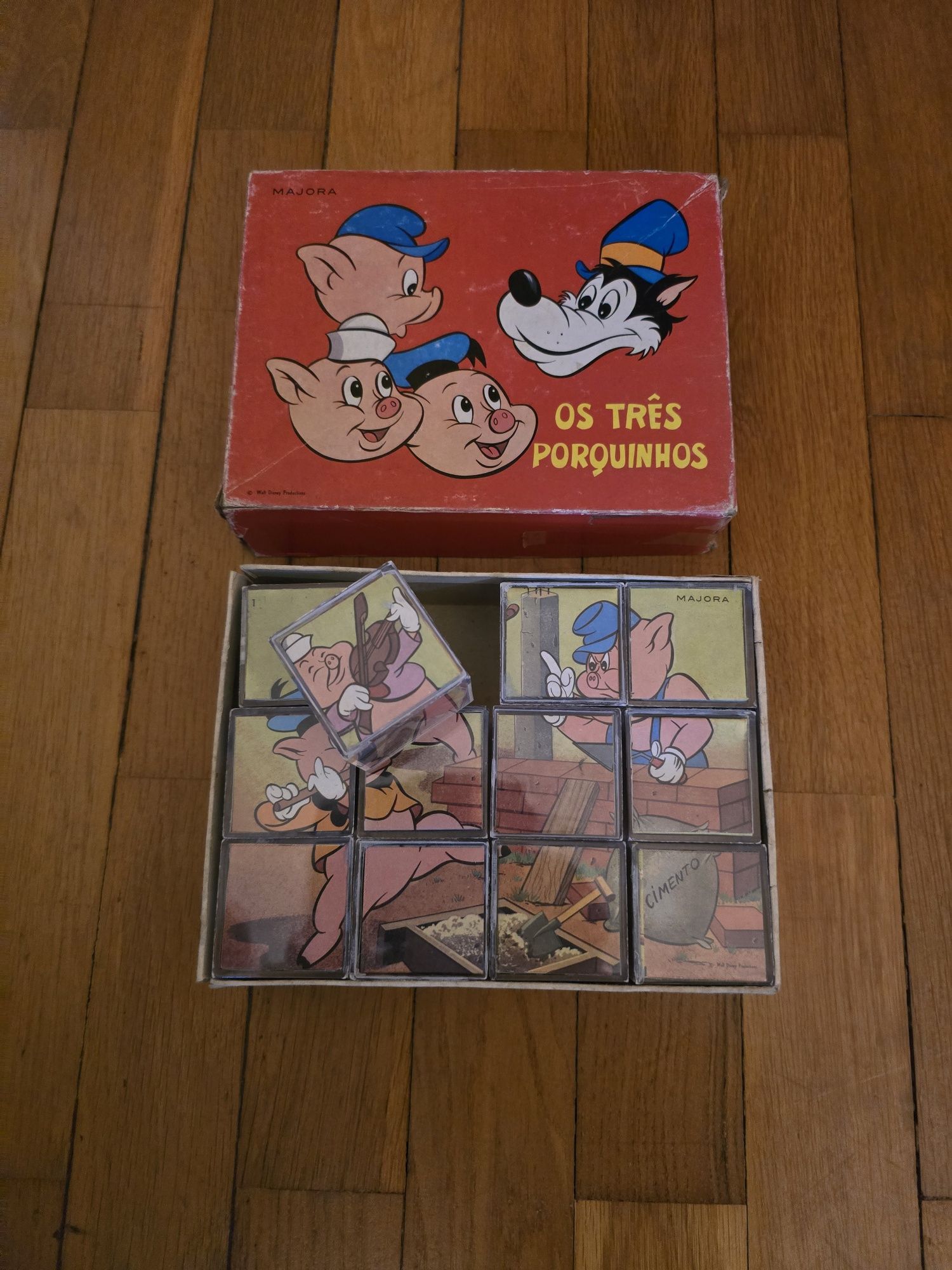 Puzzle vintage os 3 porquinhos
