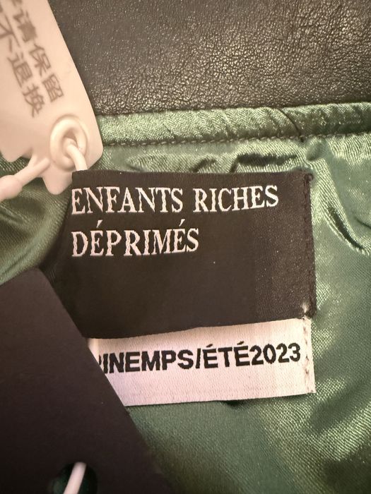 Leather Jacket ERD Green S