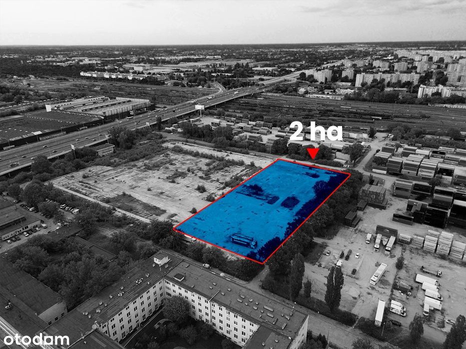 Działka przemysłowa 2 ha - Praga Północ