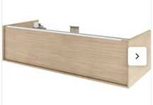 móvel de casa de banho 120cm carvalho natural 1 gaveta