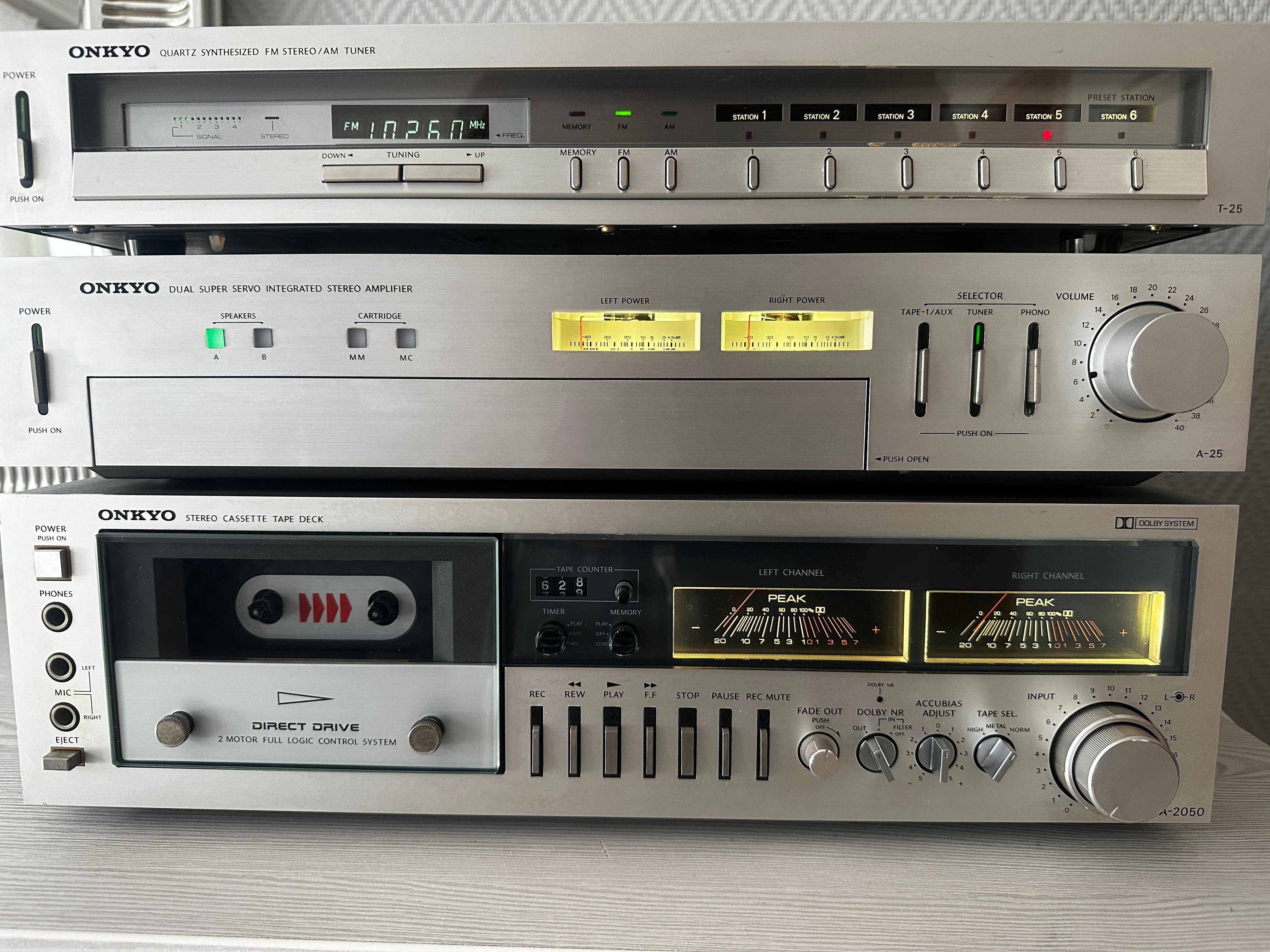 ONKYO A-25 T-25 TA-2050 Zestaw Top Hi-Fi Stereo