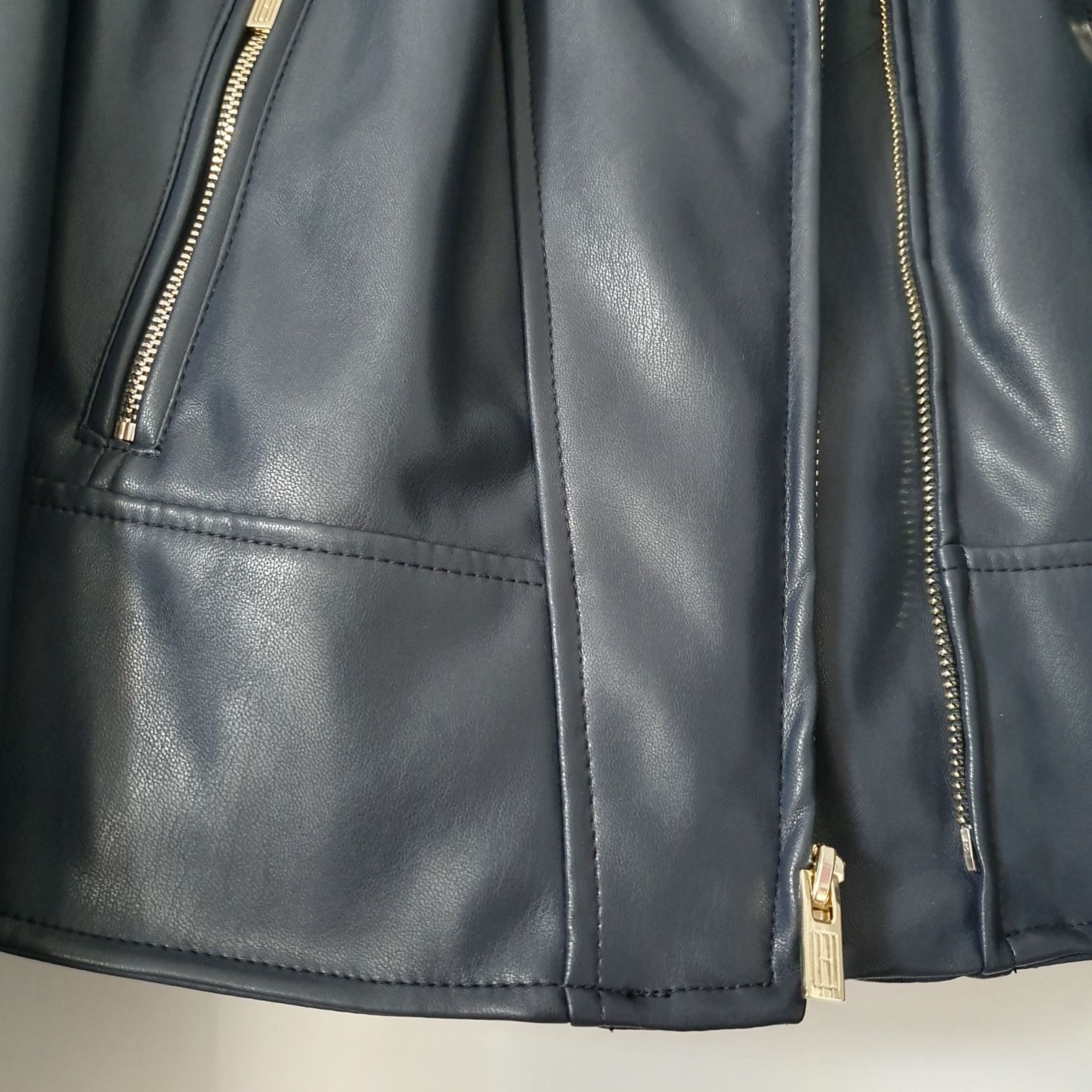 Kurtka ekoskóra, ramoneska, Tommy Hilfiger, rozm. XS/S