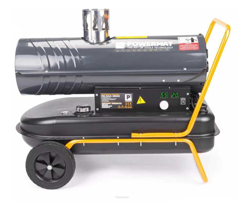 Nagrzewnica spalinowa olejowa na ropę 30KW z kominem + termostat  35SK