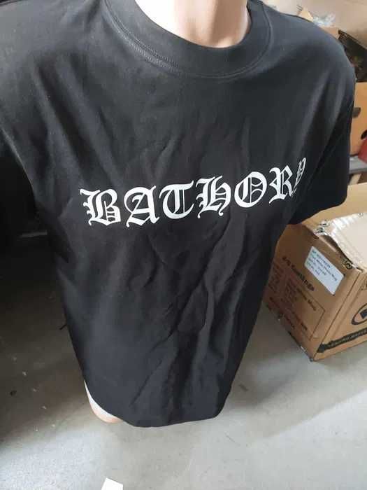 koszulka t-shirt dwustronna Bathory logo nieużywana rozmiar M