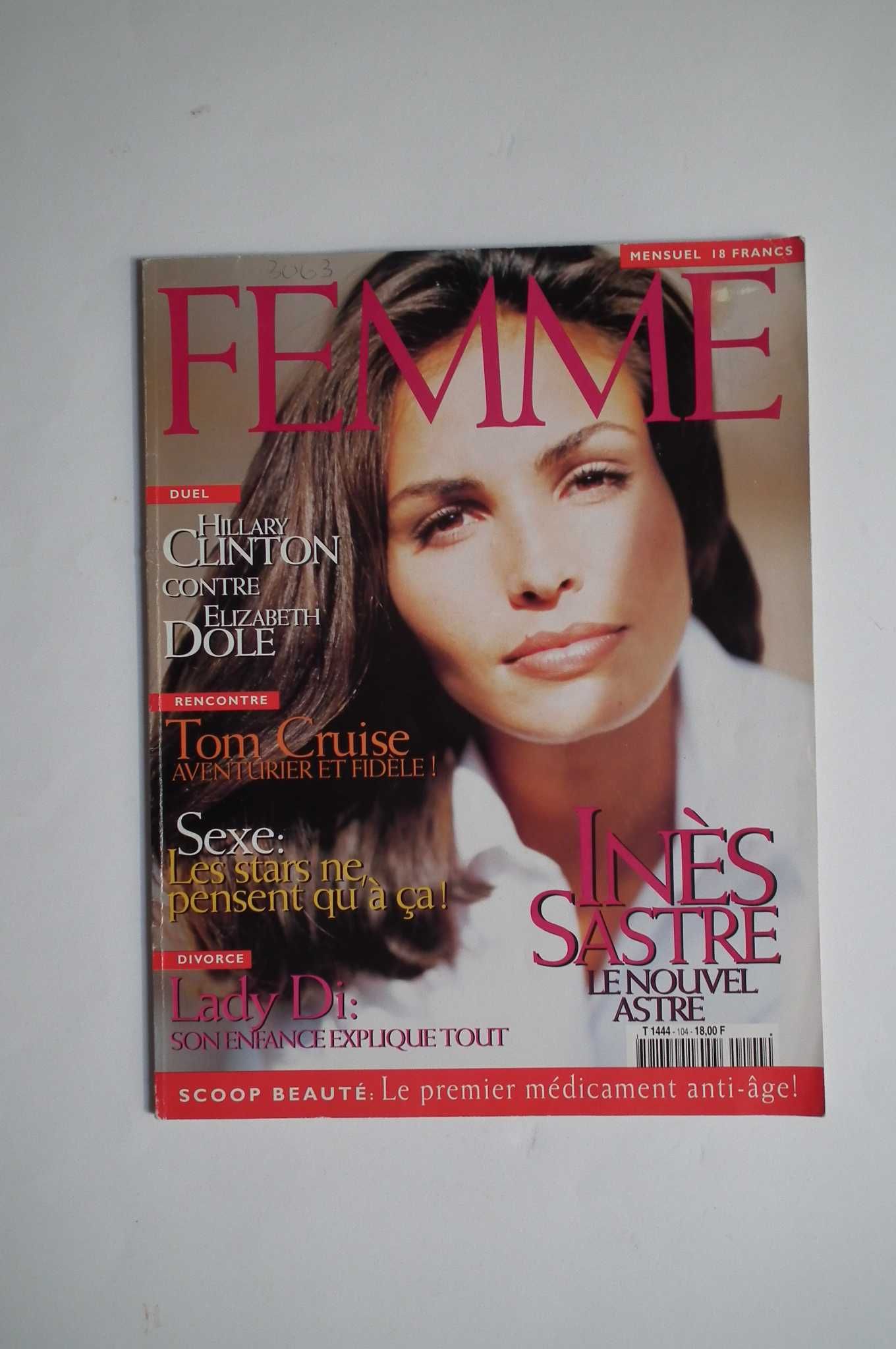 Revista Femme, 104. Novembro de 1996. Inés Sastre. Envio grátis.