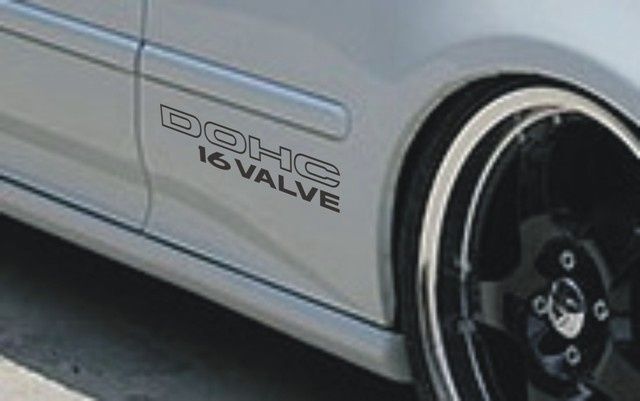 Autocolantes DohcVtec/SohcVtec Honda CivicVtec Crx Aerodeck 16 Valve