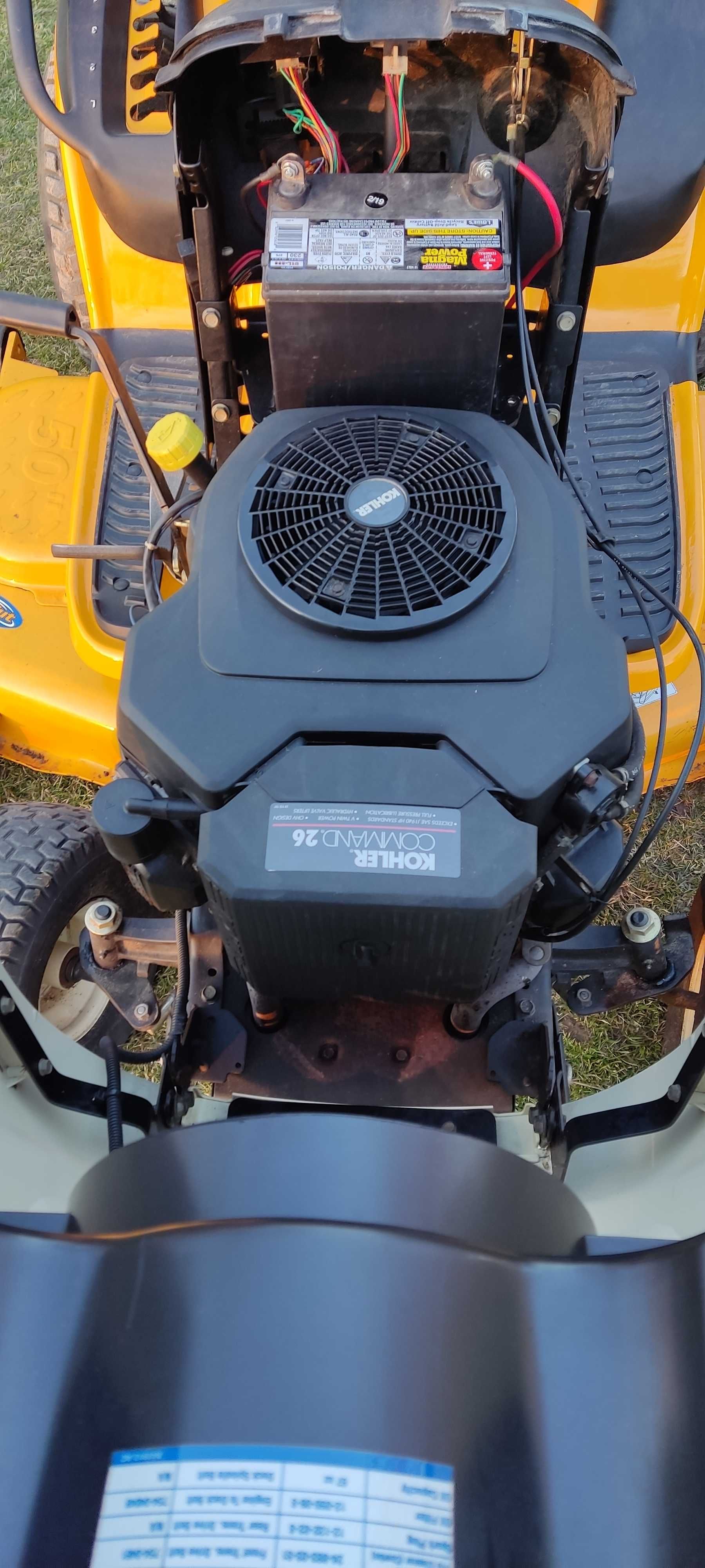 Traktorek kosiarka CUB CADET 26HP V-Twin Kohler Husqvarna John Craftsm