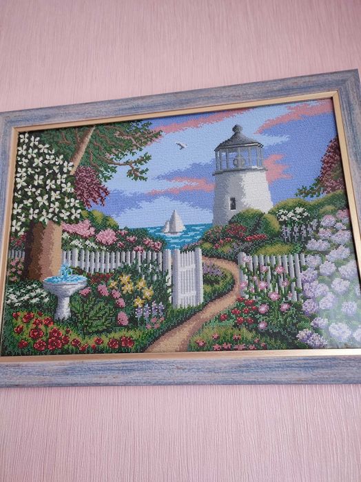 Картина з бiсеру природа