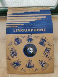 (Discos Vinil) Curso de inglês Linguaphone 50 volumes 15 discos