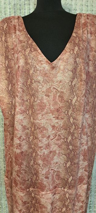 Escada luźna sukienka zwierzęcy print XL