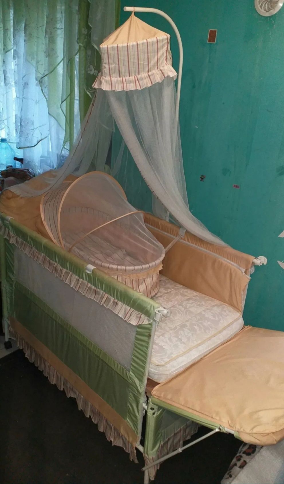 Детская кроватка,ліжко дитяче Casato, люлька,пелинальный столик,матрас