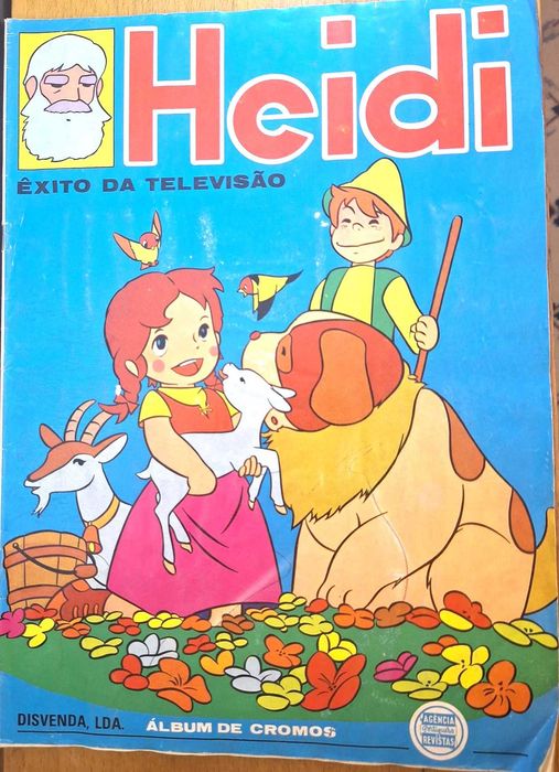 Caderneta com 210 cromos Heidi, completa
