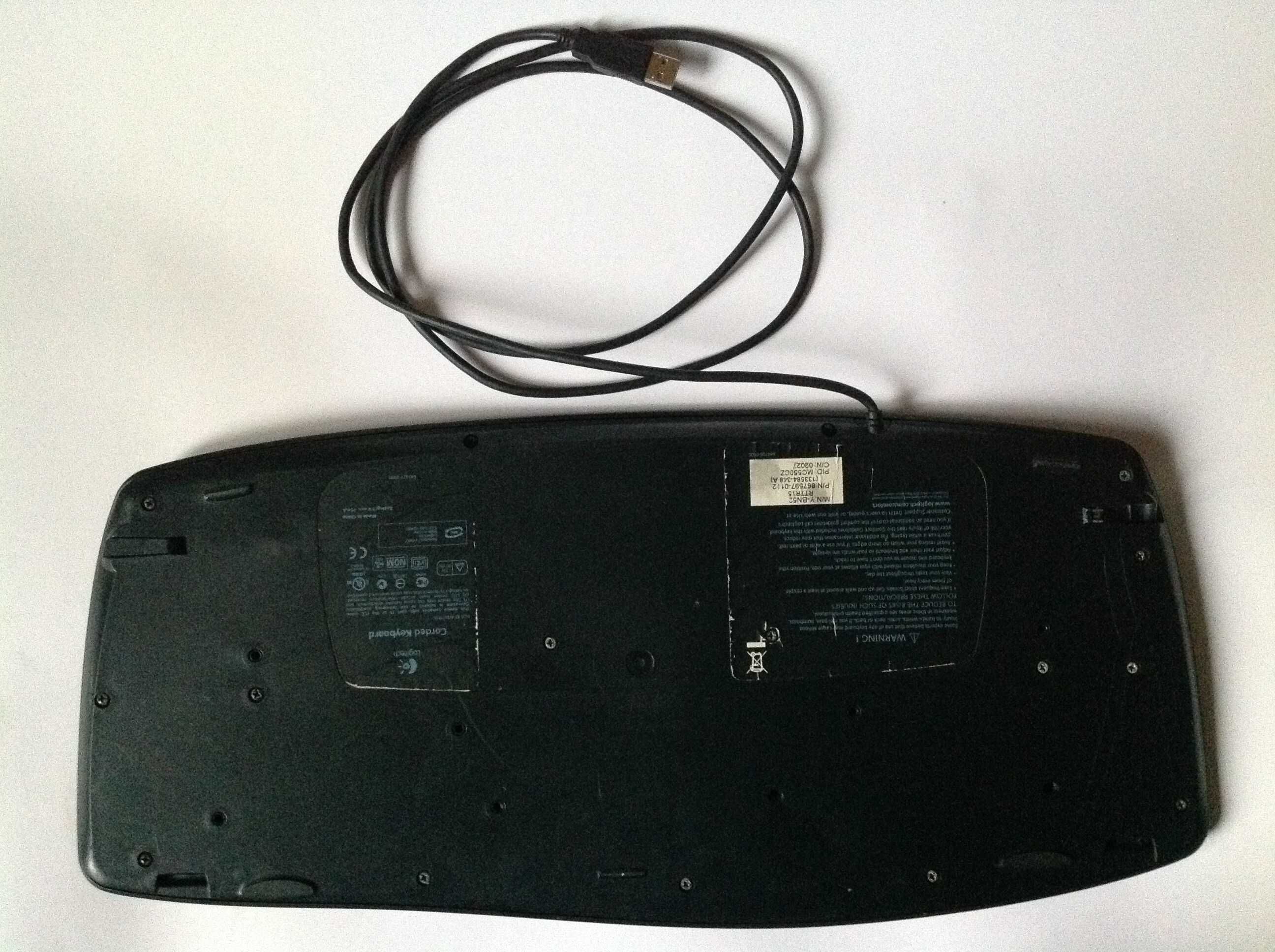 Клавиатура Logitech AQ6-7R15 мультимедийная USB проводная (тр. чистки)