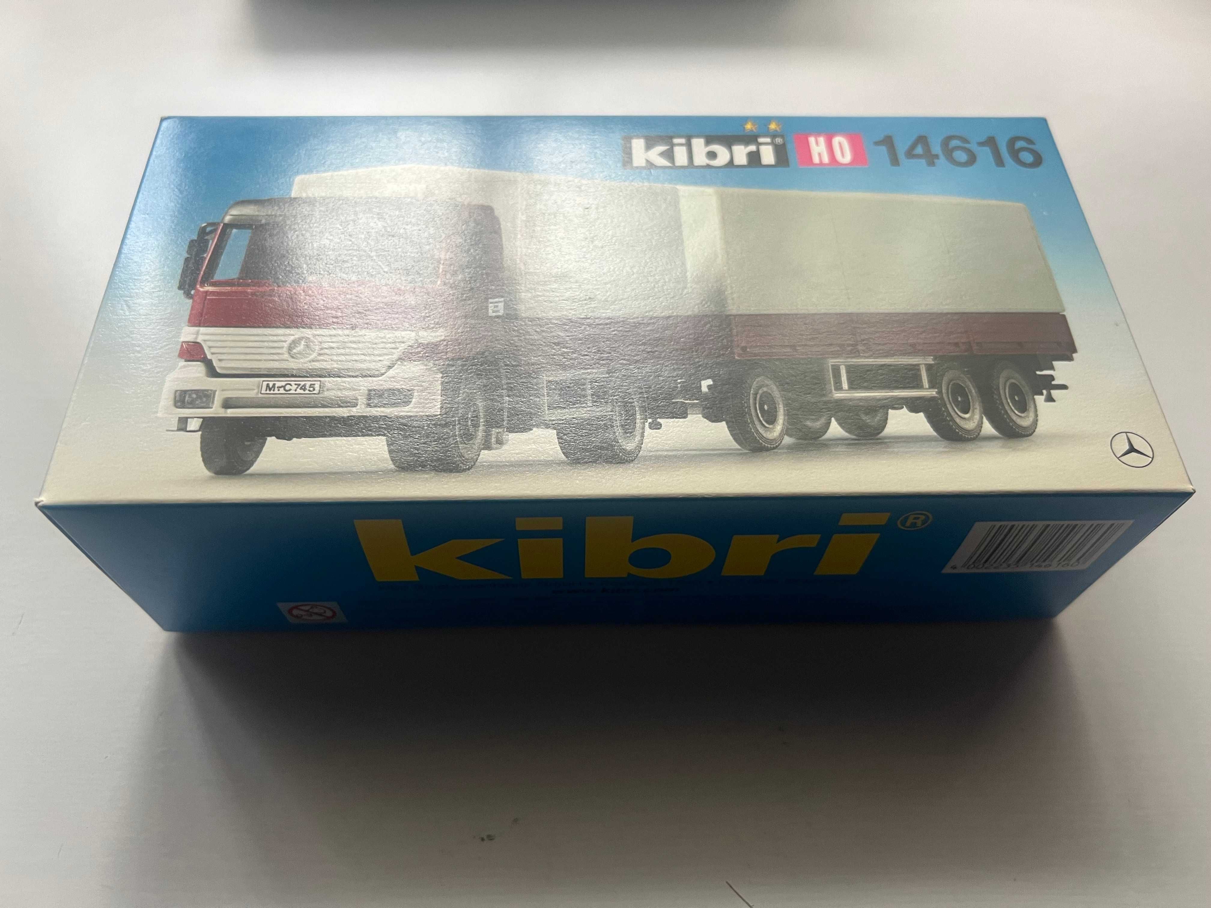 KIBRI 14616 MB Caminhão de Lona Com Reboque, Escala 1/87,  Ref. A001
