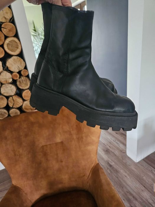 Trapery skora nat 39 40 kozaki