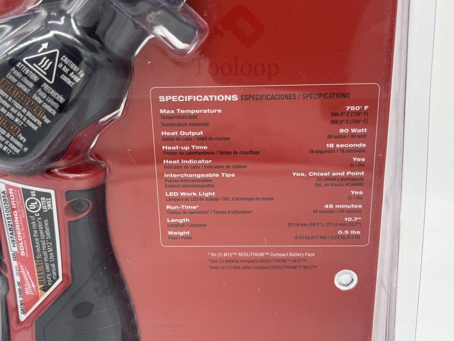 Аккумуляторный паяльник Milwaukee  (2488-20)