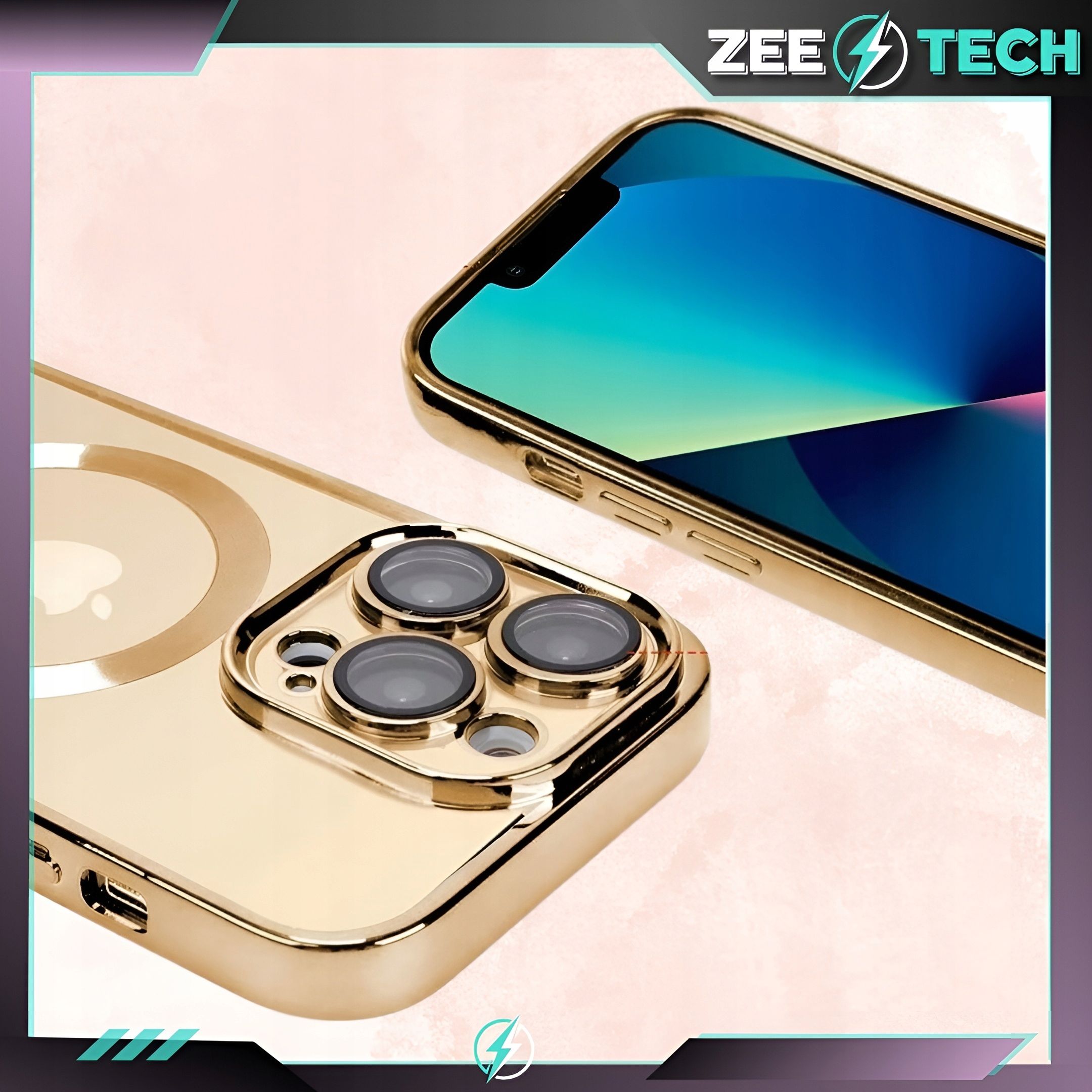 Etui Do Iphone 13 Pro Magsafe Case Pokrowiec Obudowa Osłona + Szkło