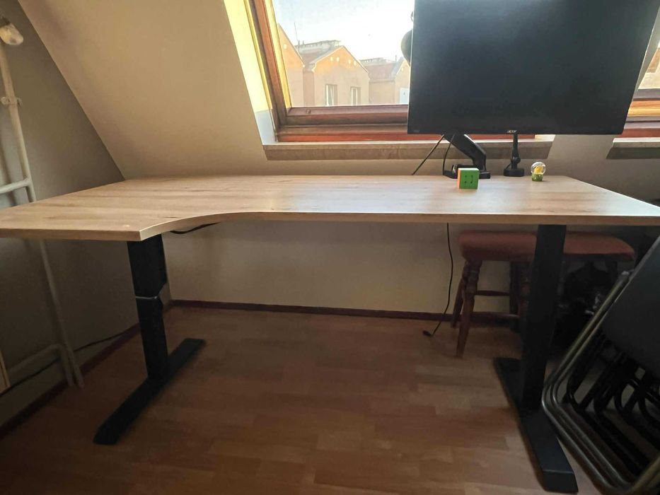 Biurko narożne 160 cm Black Red White