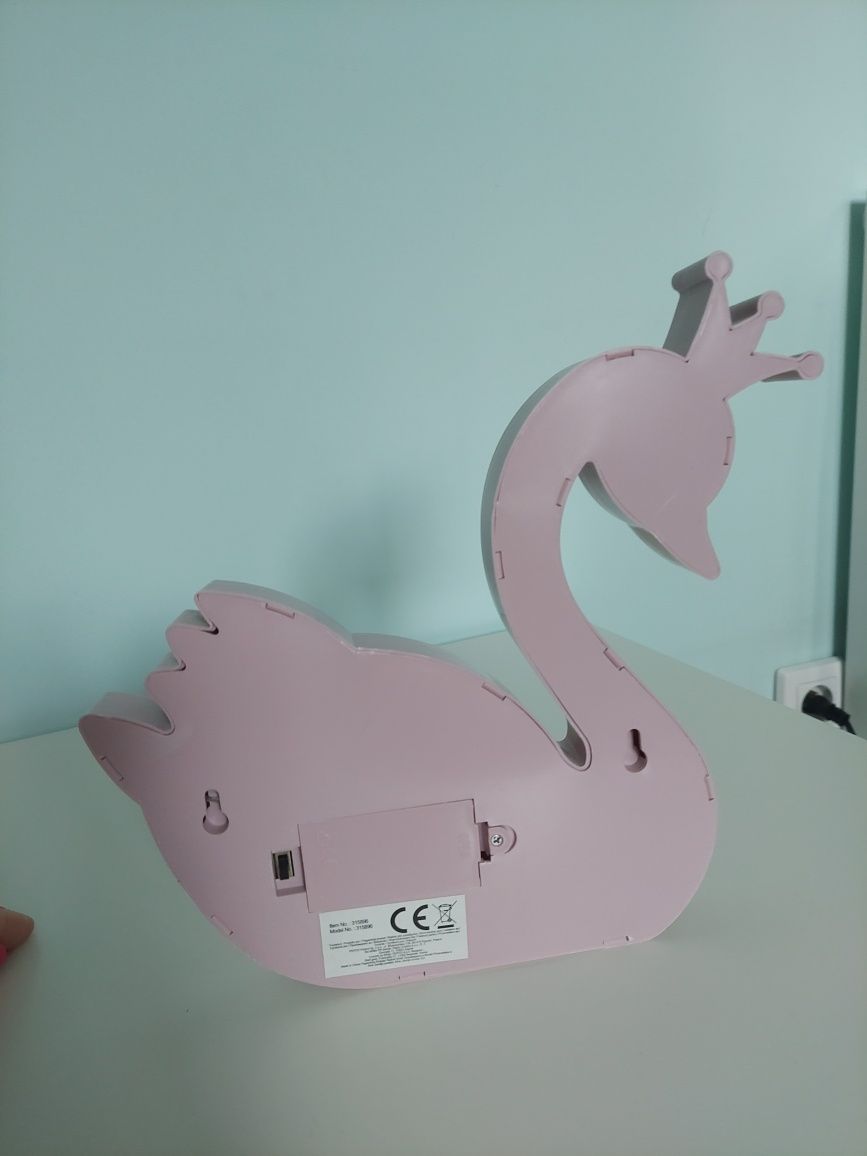 Lampka led łabędź na baterie