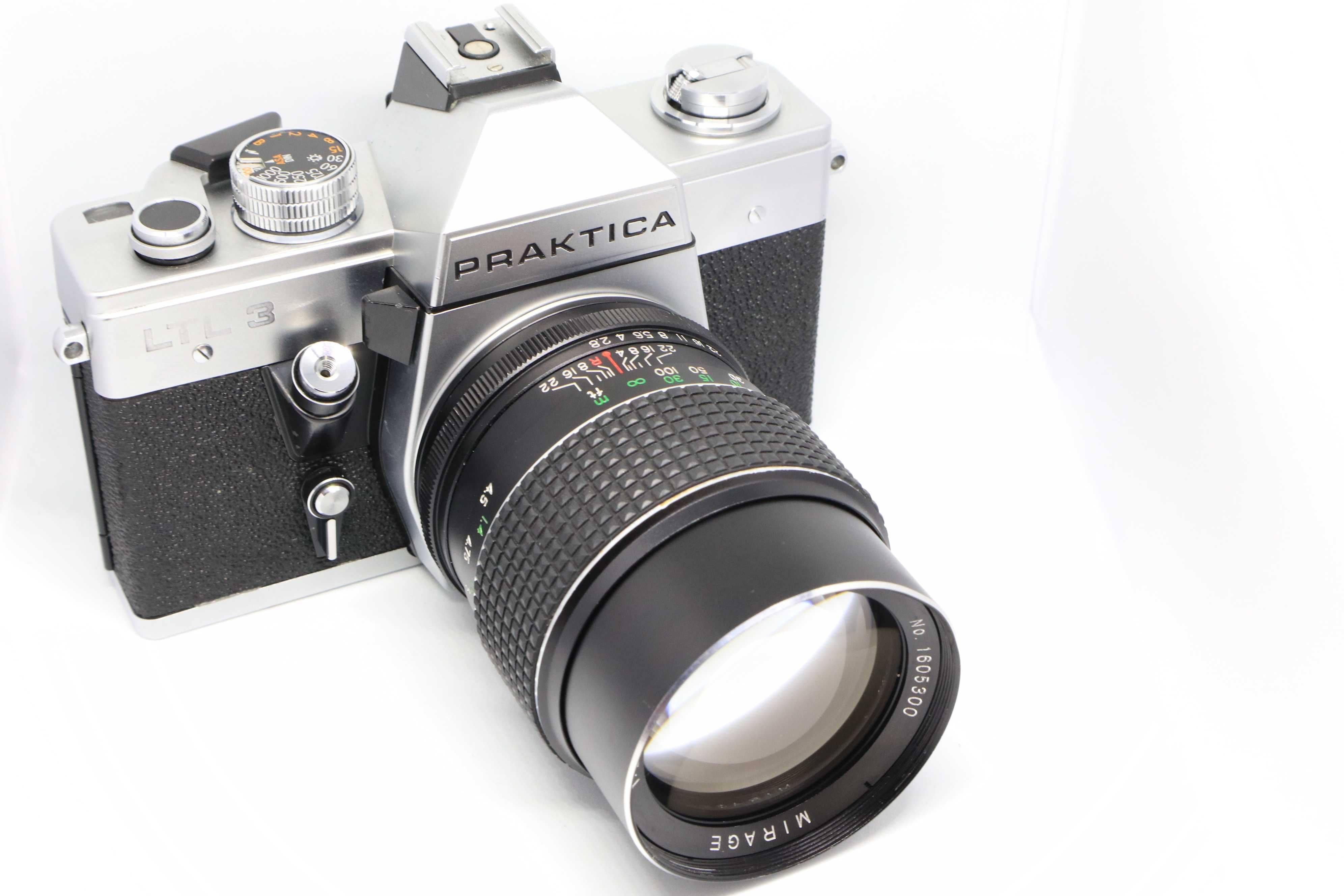 SLR Praktica LTL3 + Mirage M42 135mm 2.8