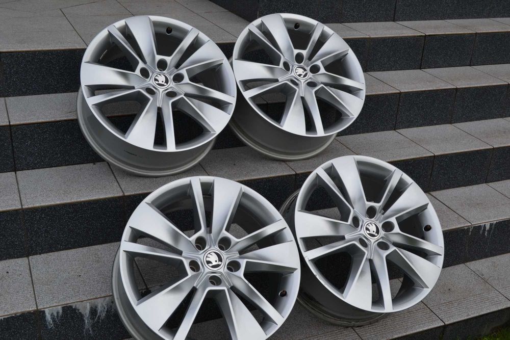 Alufelgi 5x112 Skoda 18 Cali Oryginalne stan bardzo dobry