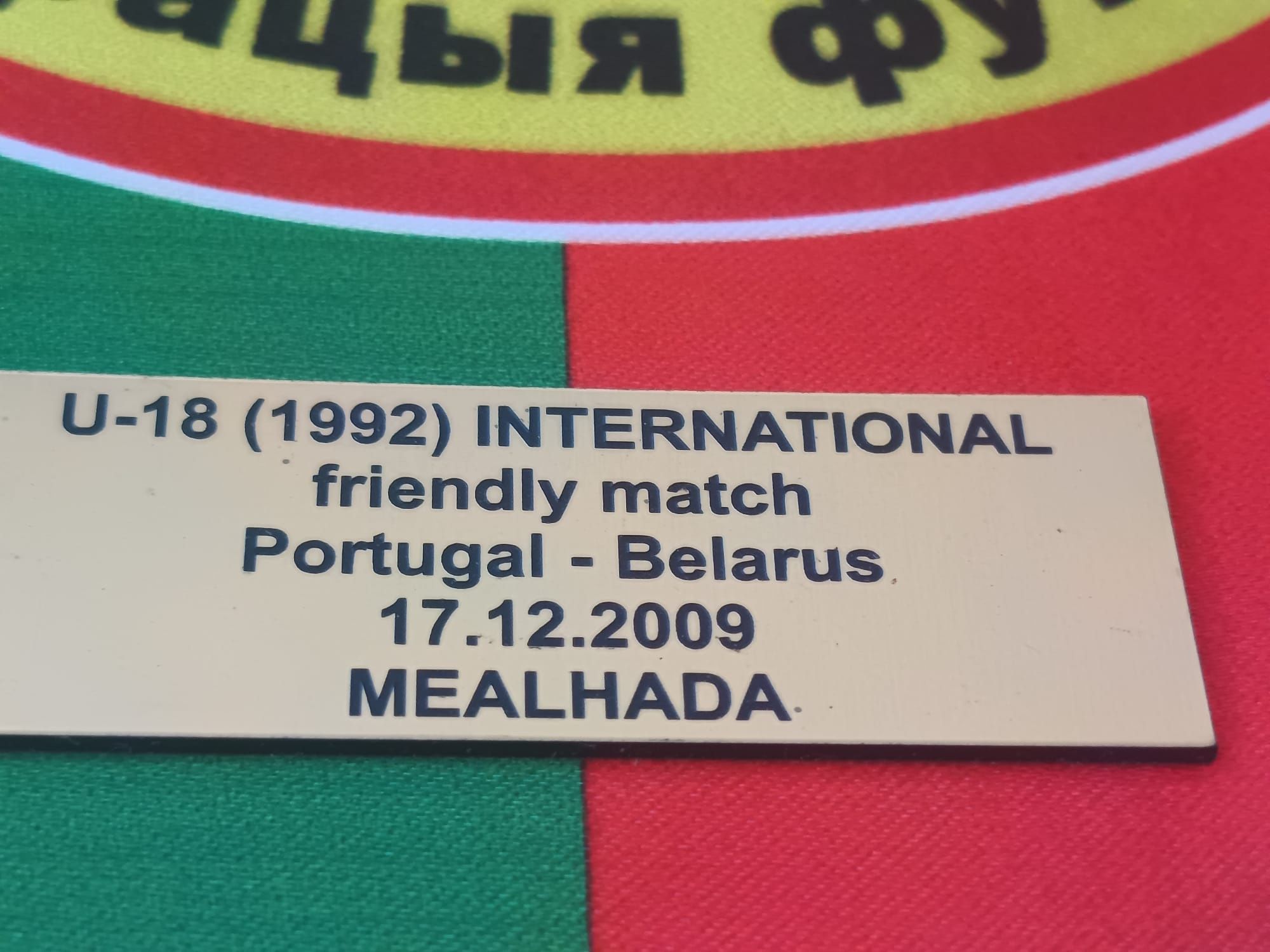 Galhardete de jogo Bielorrússia vs Portugal