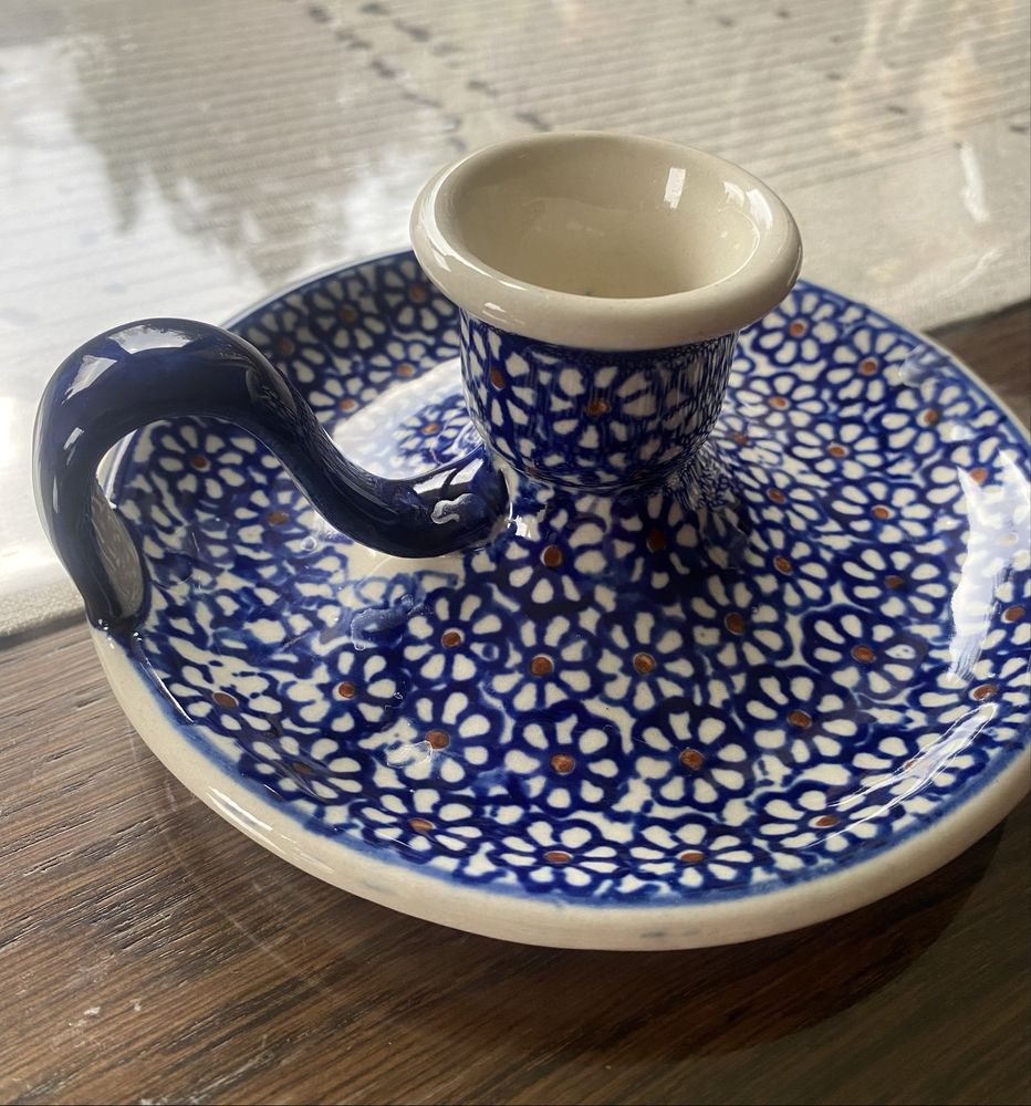 Komplet ceramiczny, serwis lata 80 Boleslawiec