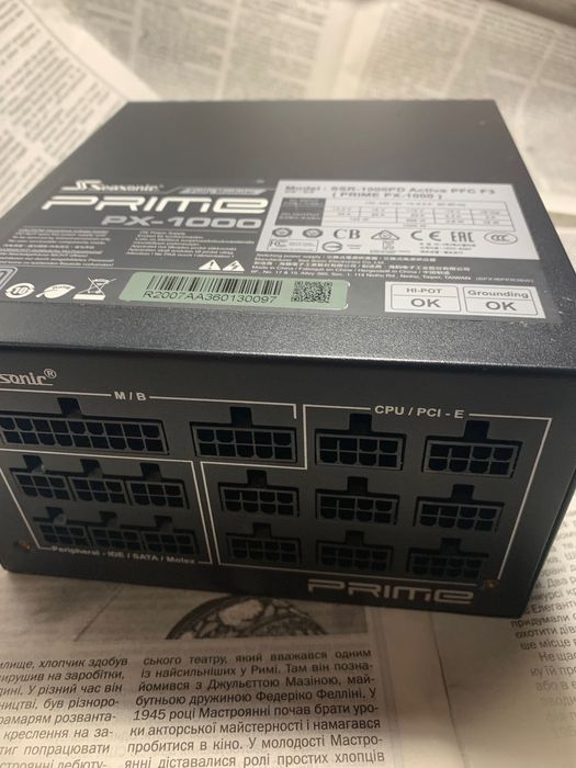 Блок питания Seasonic SSR-1000 PD  Prime hybrid mode