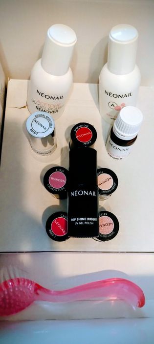 NEONAIL Zestaw do hybryd plus lampa i primer