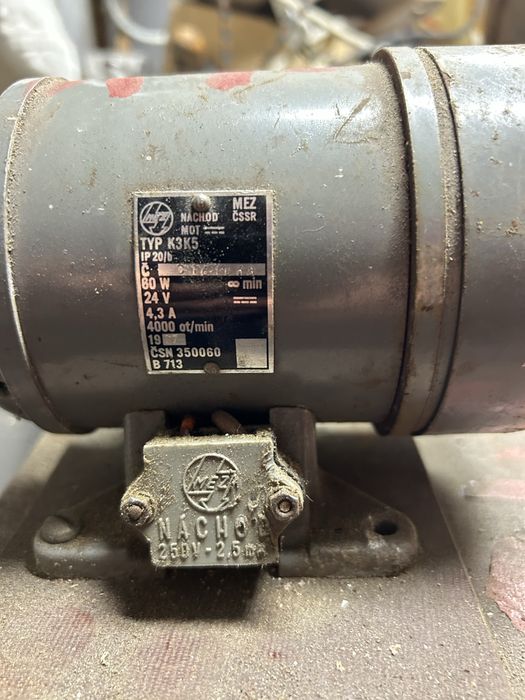 Silnik elektryczny 24v TYP K3K5 MEZ CSSR