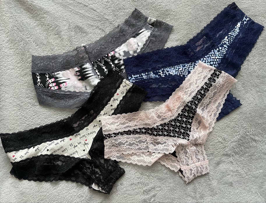 Трусики з мереживом Victoria‘s Secret розмір XS