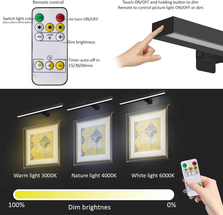 Nowa lampa / lampka / obraz / kinkiet/ oświetlenie / LED / A2424-a