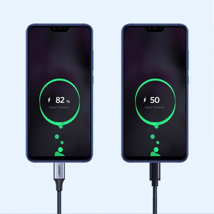 Ugreen kabel przewód USB - USB Typ C Quick Charge 3.0 3A 1m szary