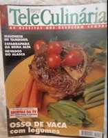 Tele Culinária e Doçaria - 8 revistas com 25 anos - 1998.99 LOTE 6