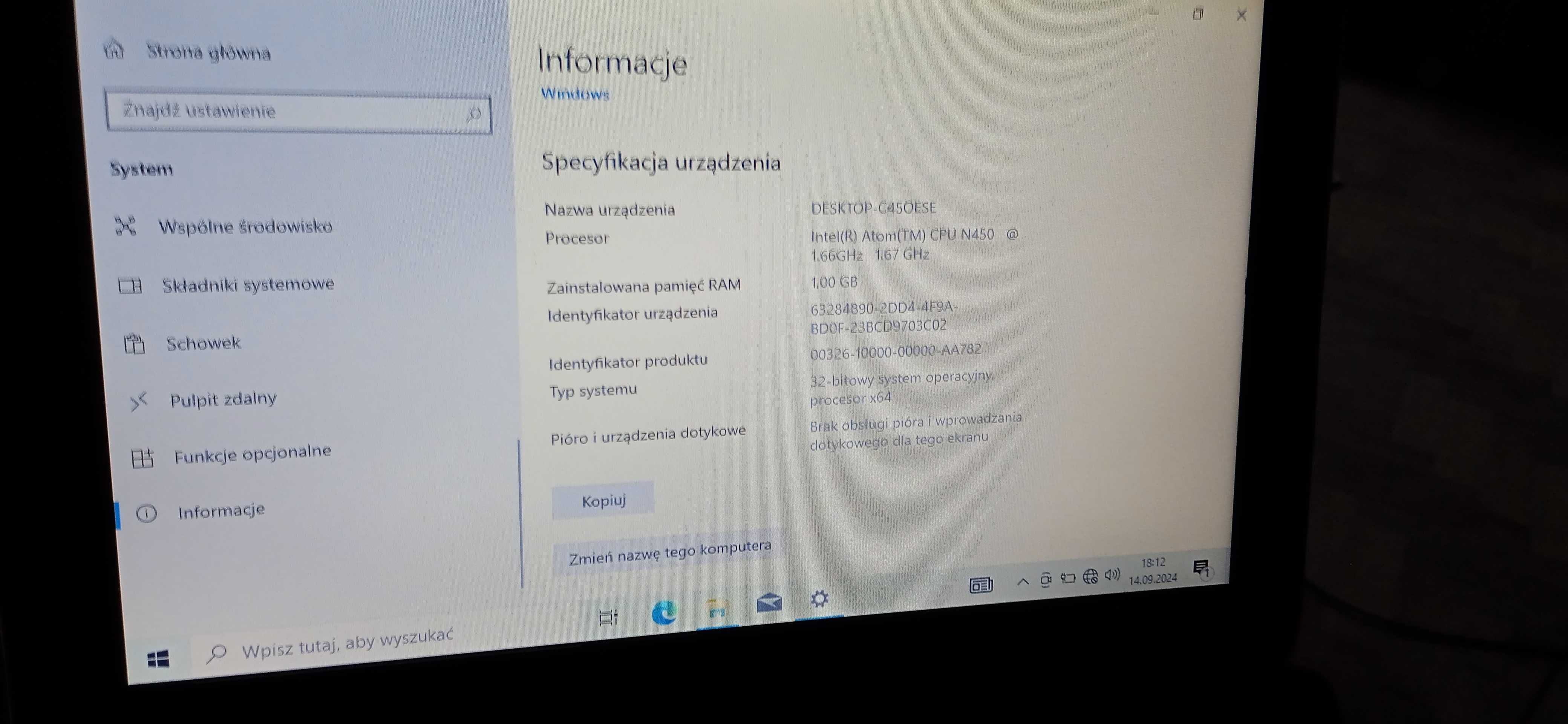 Laptop Samsung N150 NP-N150-JA01PL