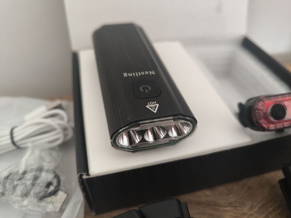 Światła rowerowe USB metalowe 3000lm