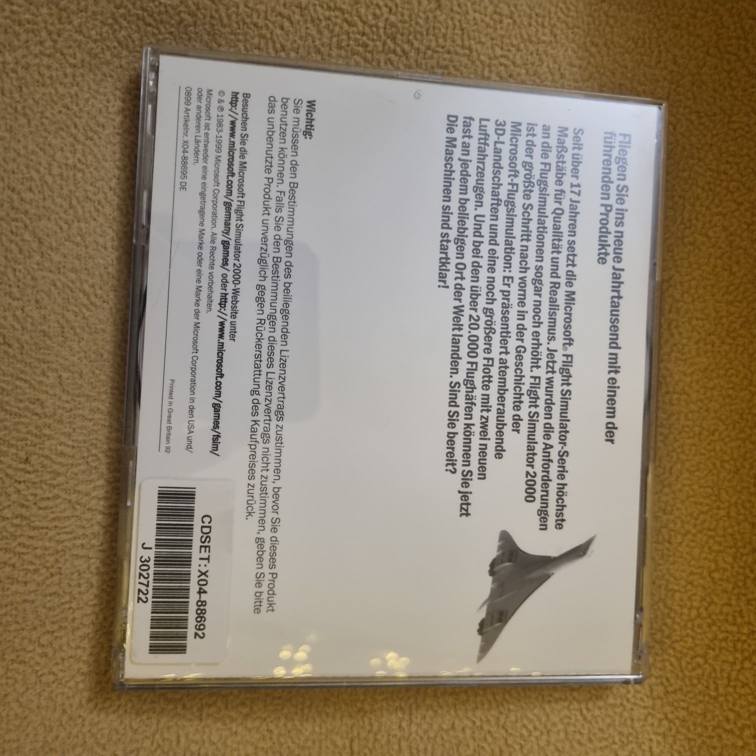 Flight Simulator 2000 PC Wydanie premierowe