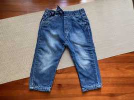 Spodnie dżinsowe 86 (18-24 m-ce) ciepłe-na podszewce Early days
