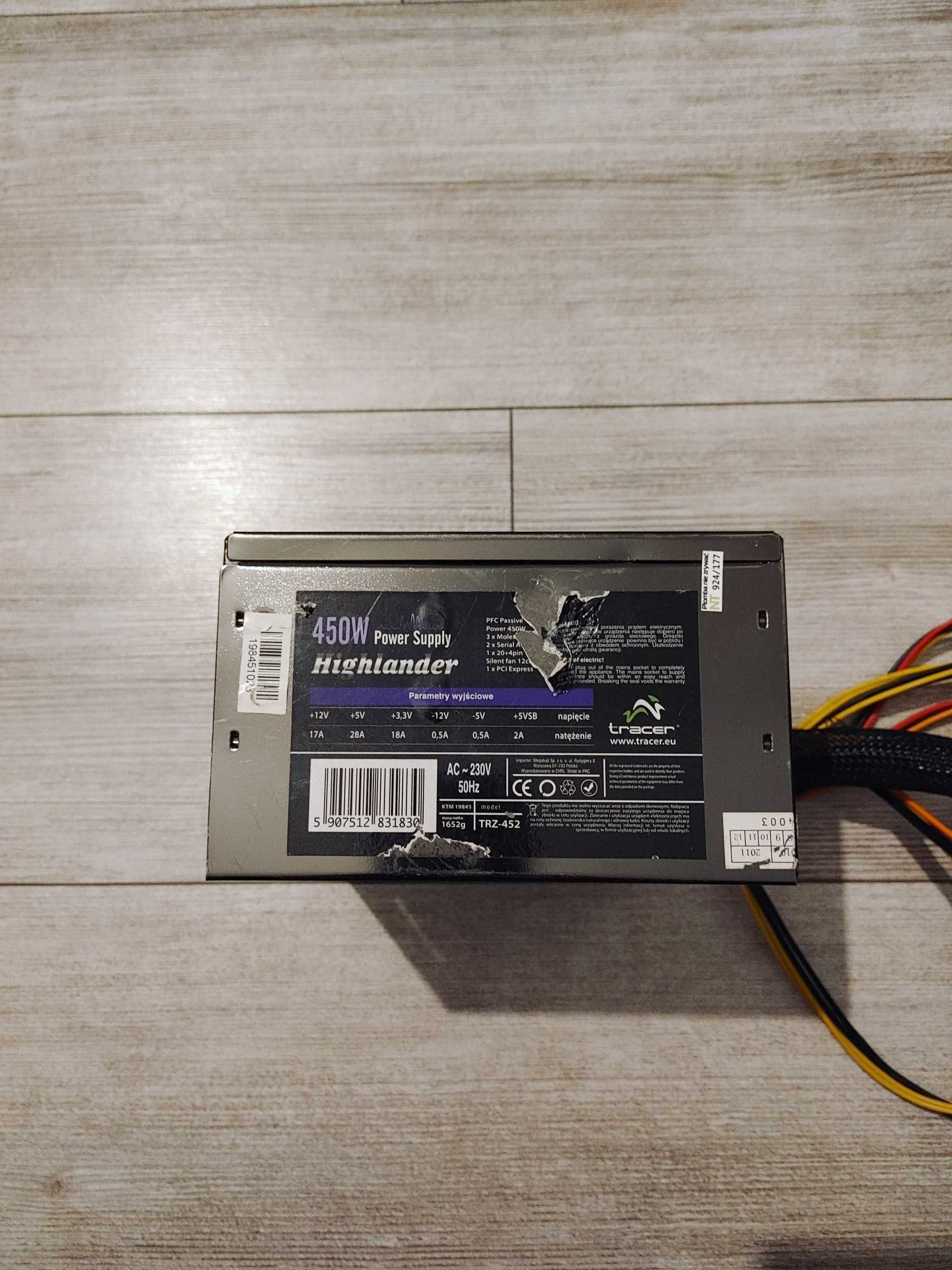 Zasilacz 450w do komputera