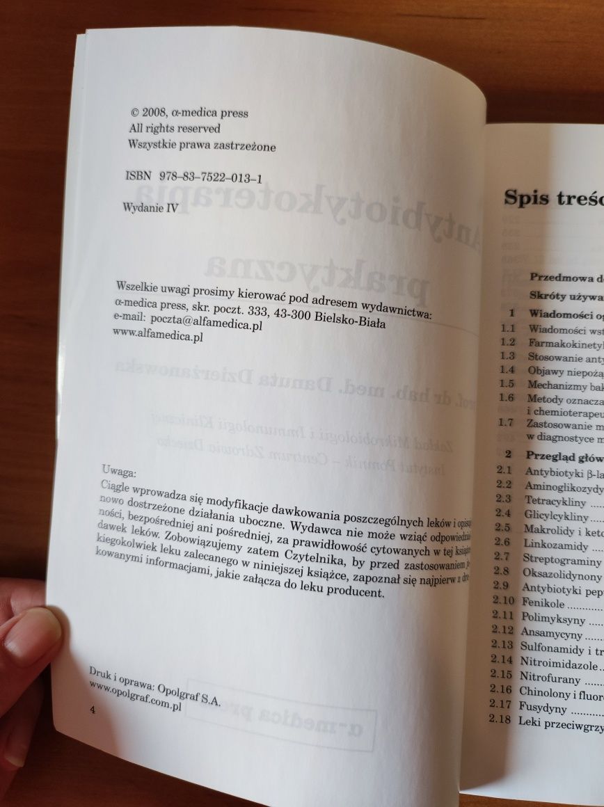 Antybiotykoterapia praktyczna