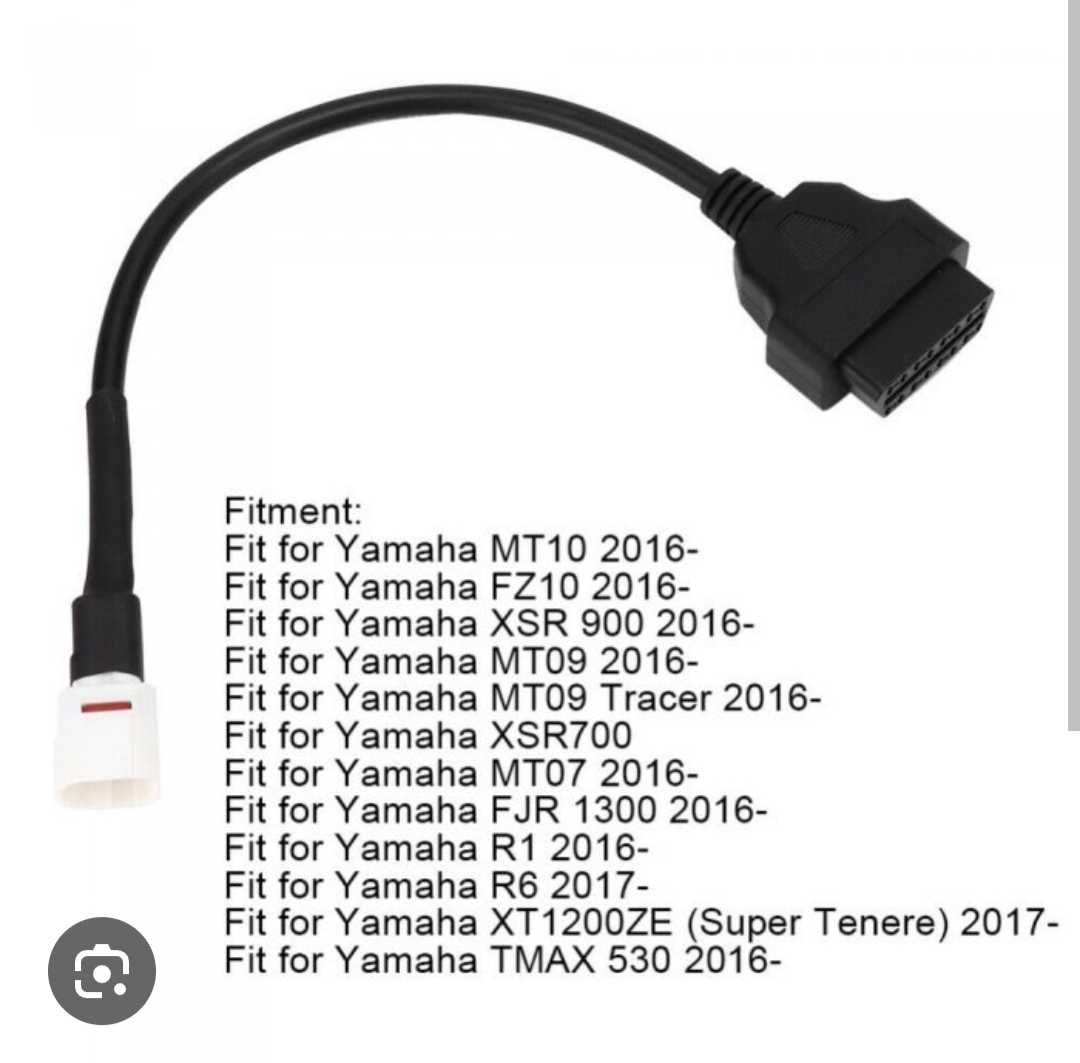 Extensão Obd 2 Yamanha, Honda, KTM, Ducati