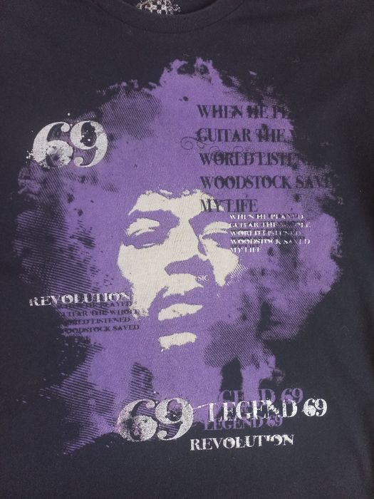 Рок/метал мерч футболка Jimi Hendrix