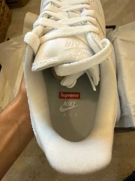 "Buty Trampki" Nike_Air_Force_1_Low_Supreme_White R.37.5