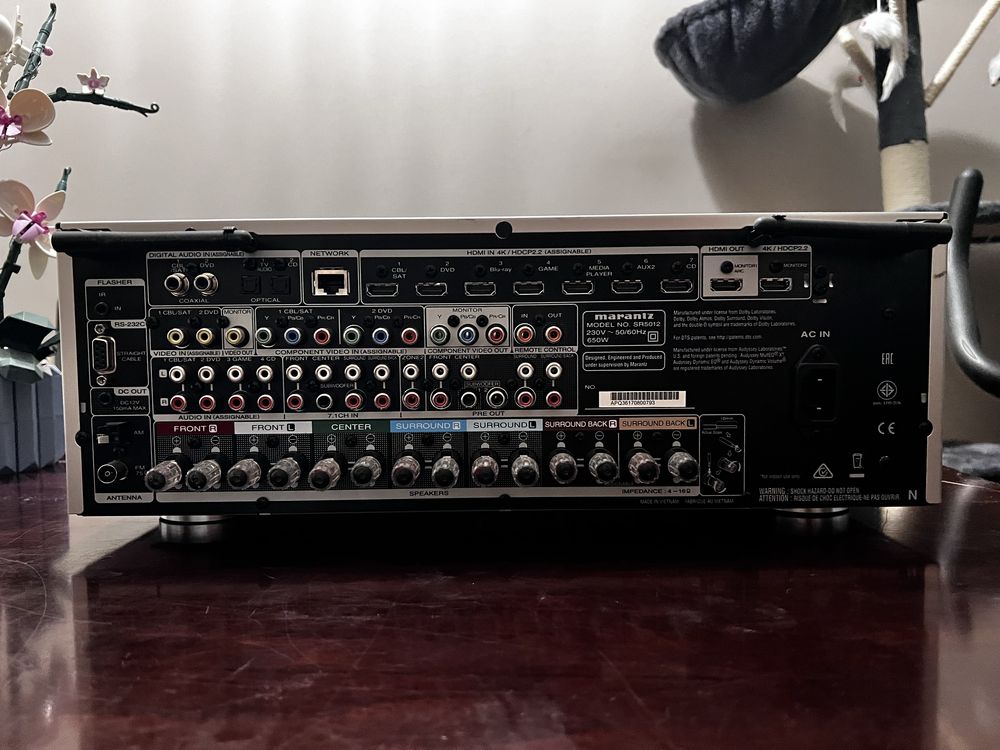 Amplituner Marantz SR5012 - 7.2 - 4k -atmos, heos, wifi, tidal connect