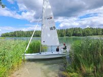Laser VAGO łódź żaglowa żaglówka 4.2m, wózek